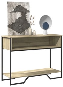 vidaXL Măsuță consolă, stejar sonoma, 100x35x74,5 cm, lemn prelucrat
