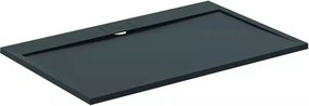 Cadita de dus dreptunghiulara Ideal Standard i.life Ultra Flat S negru intens 140x90 cm