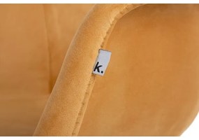 SET 2x scaun de sufragerie NEREA 80x60,5 cm galben/fag