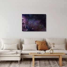 Tablou pe sticlă - Buddha cu florile vieții (70x50 cm)