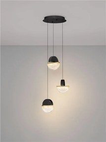 Lustra decorativa cu 3 pendule LED 2700K DORIN