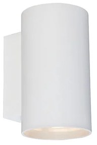 Lampă de perete inteligentă rotundă albă, inclusiv 2 GU10 WiFi - Sandy