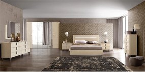 Comodă lemn masiv Almira dublă, 173 × 48 × 82 cm