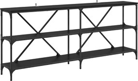 vidaXL Masă de consolă Stejar Negru 180 x 30 x 75 cm Lemn compozit