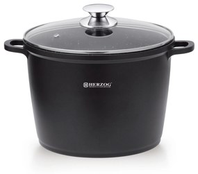 Oala Marmorata cu capac Inalta 28 cm Herzog HR-SP28M