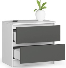 Noptieră Kalista (alb + gri). 1070697