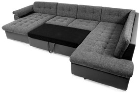 Supermobel Canapea in forma de U NIKO, 350x76x205, venus velvet 2941/magic velvet 2225-151, dreapta