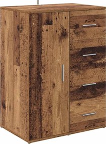 vidaXL Bufet cu sertar Lemn Vechi 59 x 39 x 80 cm Lemn compozit