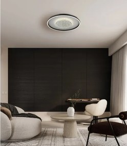 Globo 68288D3 - Lampă de tavan LED MIRRORA 40W/230V, diam. 51,5 cm, neagră