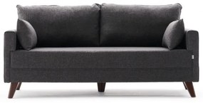 Canapea cu 2 locuri Bella Sofa, Antracit, Poliester
