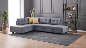 Canapea Extensibilă Manama Corner Sofa Bed Left, Gri
