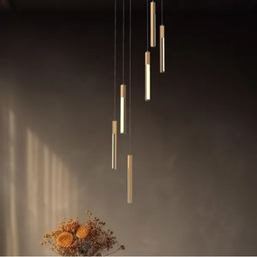 Lustră LED pe cablu Zuma Line MD4768-6-3BMT ELIOT LED/25W/230V