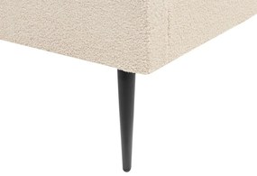 Pat matrimonial 180 cm Faris (boucle bej) (cu somieră). 1078946