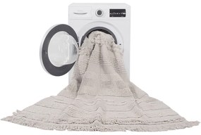 Covor gri deschis/crem lavabil/țesut manual din bumbac 140x200 cm Air Natural – Lorena Canals