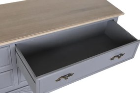 Comoda TV, gri, din lemn de paulownia, Auria