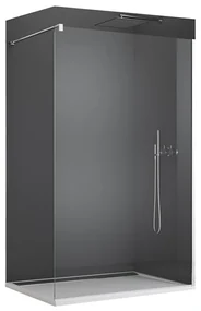 Paravan dus SanSwiss, Easy, 90 x 200 cm, profil crom lucios