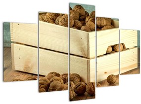 Tablou - Natură moartă de toamnă cu nuci (150x105 cm)