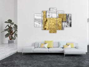 Tablou - Pătrate de aur N⁰1 (150x105 cm)