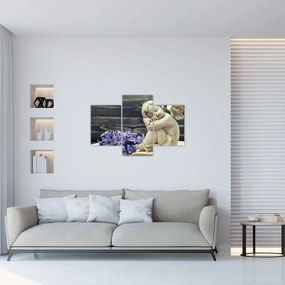 Tablou - Înger cu floare (90x60 cm)