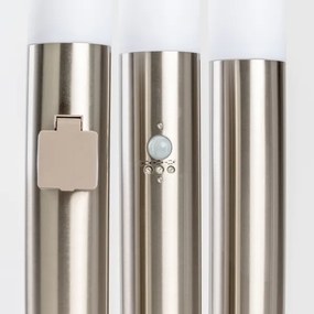 BRILAGI - Lampă de exterior cu senzor ELIA 1xE27/20W/230V IP44 100 cm crom