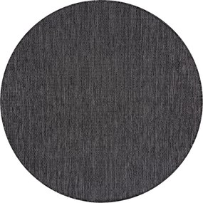 Covor SISAL SION cerc A5165A Melanj țesute plate negru