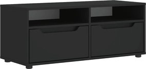 vidaXL Dulap TV „VISNES” Negru 100x40x38 cm lemn prelucrat