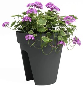 Ghiveci pentru balustradă din plastic reciclat de agățat / de perete ø 30 cm Capri – Artevasi