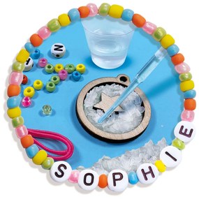 Set creativ copii - Bijuterii cu margele si litere