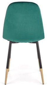 Scaun de bucaterie Noela, verde/negru