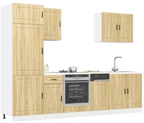 vidaXL Set dulap de bucătărie din 7 piese „Kalmar” lemn stejar Sonoma