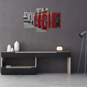 Tablou - Cutii telefonice din Londra (90x60 cm)