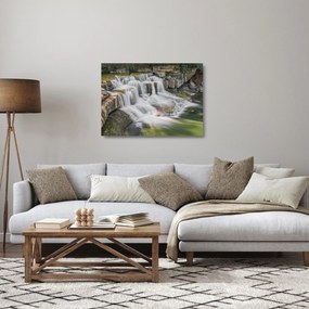 Tablou pe sticlă cu cascade (70x50 cm)