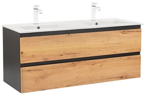 Dulap inferior Vario Forte 120 cu lavoar antracit-stejar