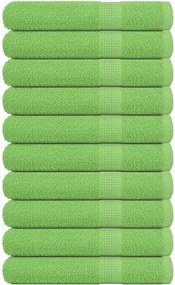 vidaXL Prosoape FROGN 10 buc., verde măr, 100x200 cm, 360 g/m²