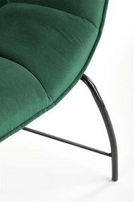 Fotoliu Belton velvet verde H78 cm