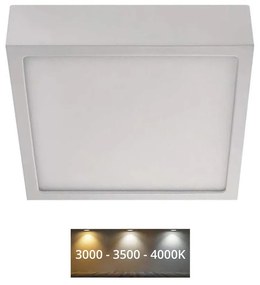 Plafonieră LED/12,5W/230V 3000/3500/4000K 17x17 cm alb