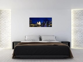 Tablou Singapore nocturn (120x50 cm)