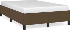 vidaXL Cadru de pat fără saltea, maro închis, 120x200 cm, textil