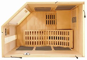 Infračervená sauna/ tepelná kabína Esbjerg s triplexným vykurovacím systémom a drevom Hemlock