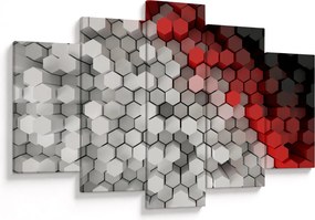 Tablou - 3D hexagoane (150x105 cm)