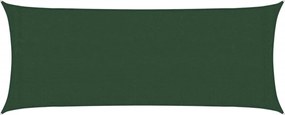 vidaXL Pânză parasolar, verde închis, 2x4,5 m, HDPE, 160 g/m²