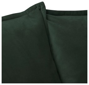 Canapea verde-închis cu tapițerie din catifea 138 cm Juli – Ropez