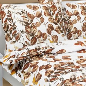 Lenjerie de pat Bellatex bumbac Peeling maro, 140 x 220 cm, 70 x 90 cm, 140 x 220 cm, 70 x 90 cm