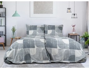 B.E.S. Petrovice Lenjerie de pat din flanel NordicGrey, 140 x 200 cm, 70 x 90 cm