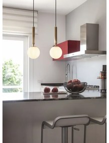 Lustră pe cablu HAIKU 1xE14/28W/230V alamă Redo 01-3130