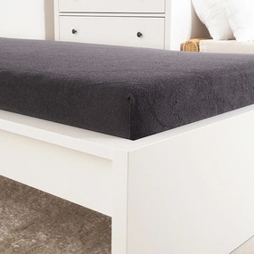 Cearșaf de pat 4Home Ideal antracit , 100 x 200 cm, 100 x 200 cm