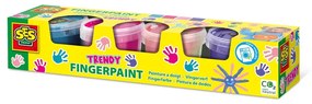 Set acuarele pentru degete, culori trendy (4 x 110ml)