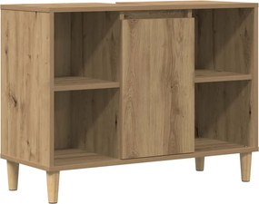 vidaXL Dulap pentru baie stejar artizanal, 80x33x60 cm, lemn prelucrat