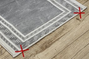 Modern GLOSS covor, traversa 2813 27 stilat, cadru, grecesc gri - SECUNDAR-COTATI PRODUSUL