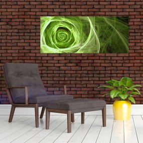 Tablou - Abstract Rose Green (120x50 cm)